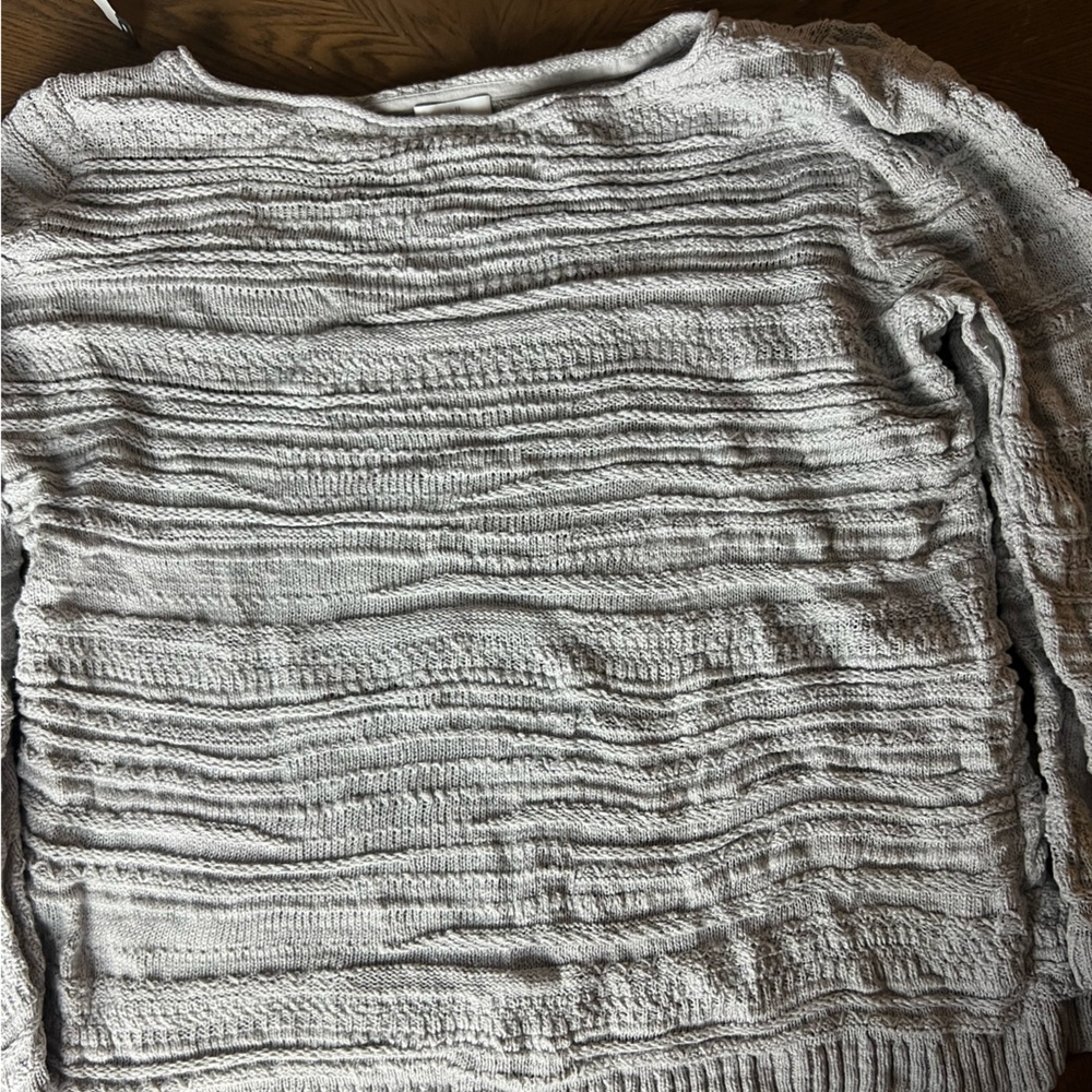 J. Jill Textured Gray Sweater